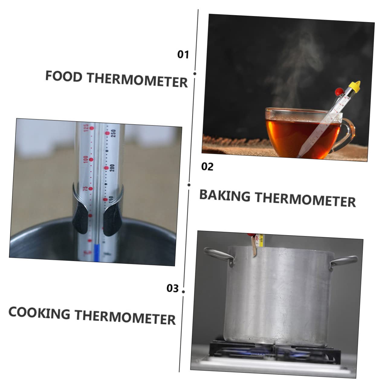 Kitchen Thermometer Baking Tool for Candy Making Beverages