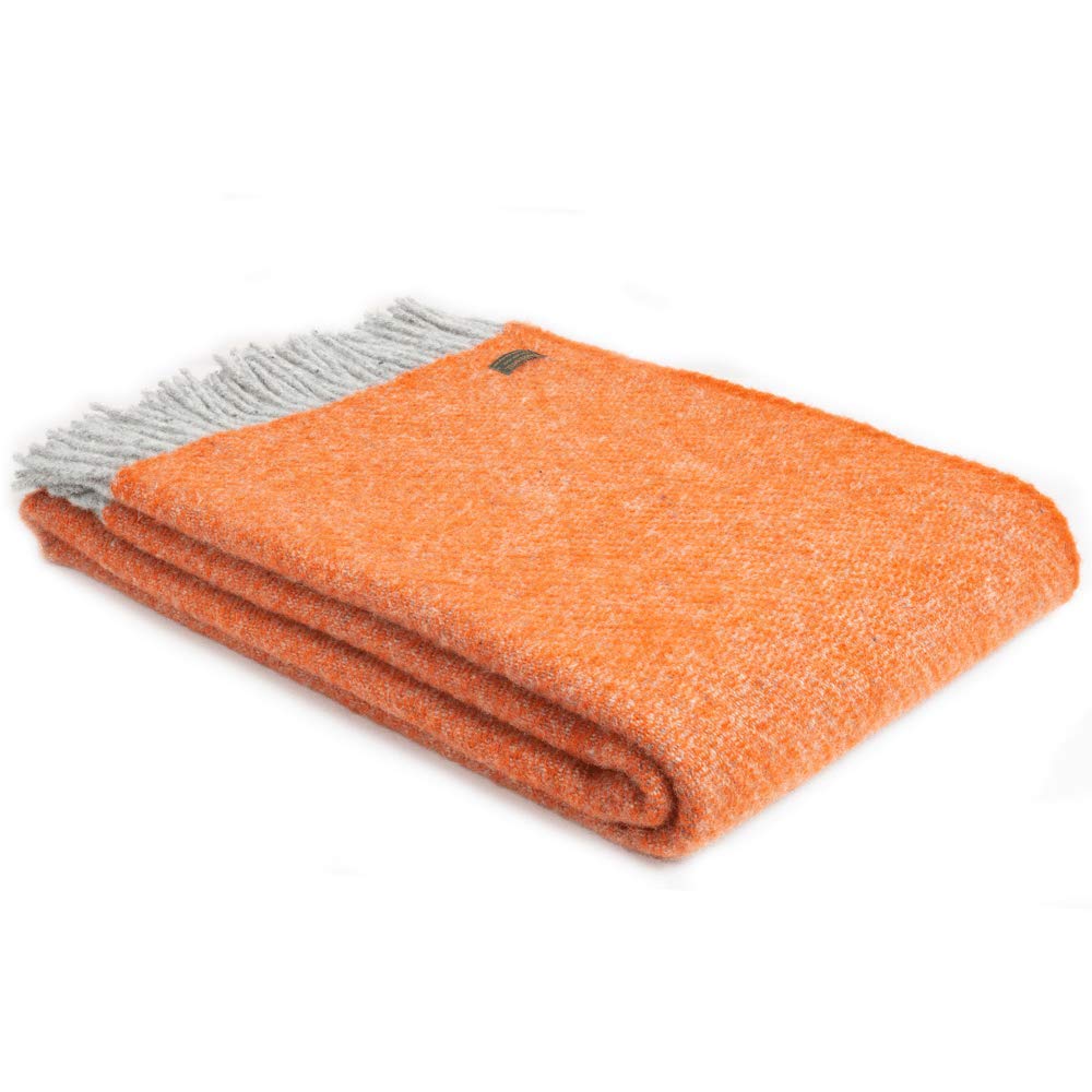 Tweedmill Pure New Wool Boa Pumpkin Throw