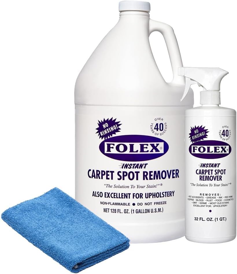 Plexon Microfiber Cleaning Cloth with Instant Carpet Spot