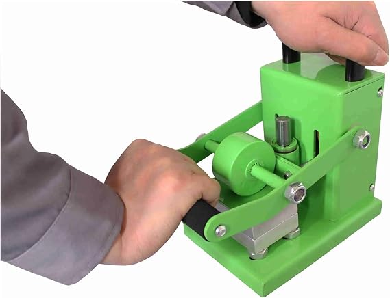 Auto Heat Press Machine AP2005 Mini Dual Plates Hand Manual Rosin Heat Press Machine, 2.4 * 3.6 Inch 500W Heating Press Plates Portable Oil Wax Extracting for Sublimation, T Shirt Pressing Machine