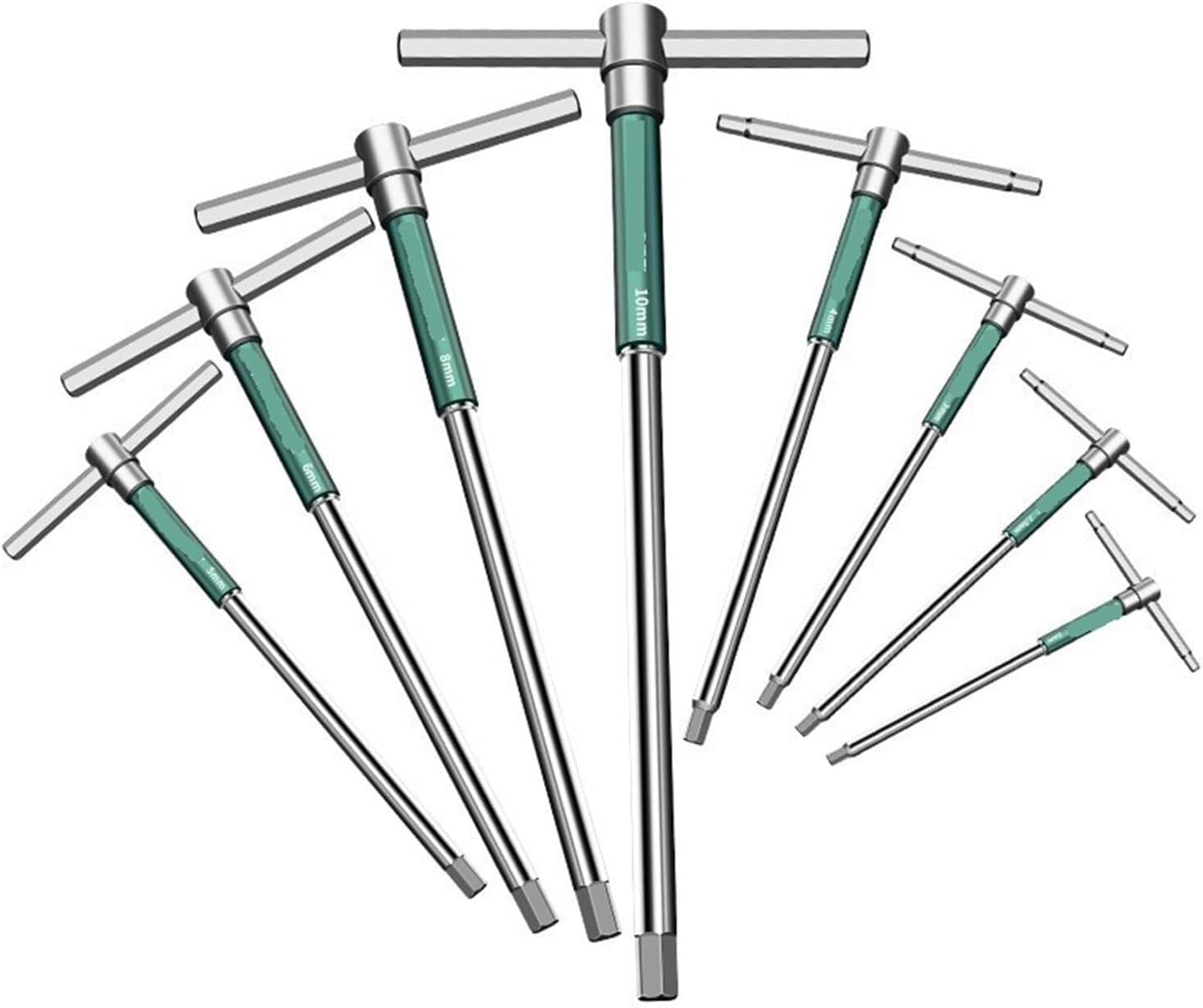 Pouasoz 8Mm Socket Wrench 2Mm T-Type Torx Hex Wrench Extended T-Socket Hand Repair Spanner