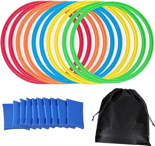 Tirczil �P���P���p �����O �J���t�� 10�{�Z�b�g �P���P���p�����O 28cm/38cm/48cm �q�� ���񂯂�� �V�� �q���g���[�j���O ���� �O�V�� �^�� ���K �c�t�� �^���� �a������ ���񂯂�σ����O �W���C���g10�t ���[�ܕt�� (4