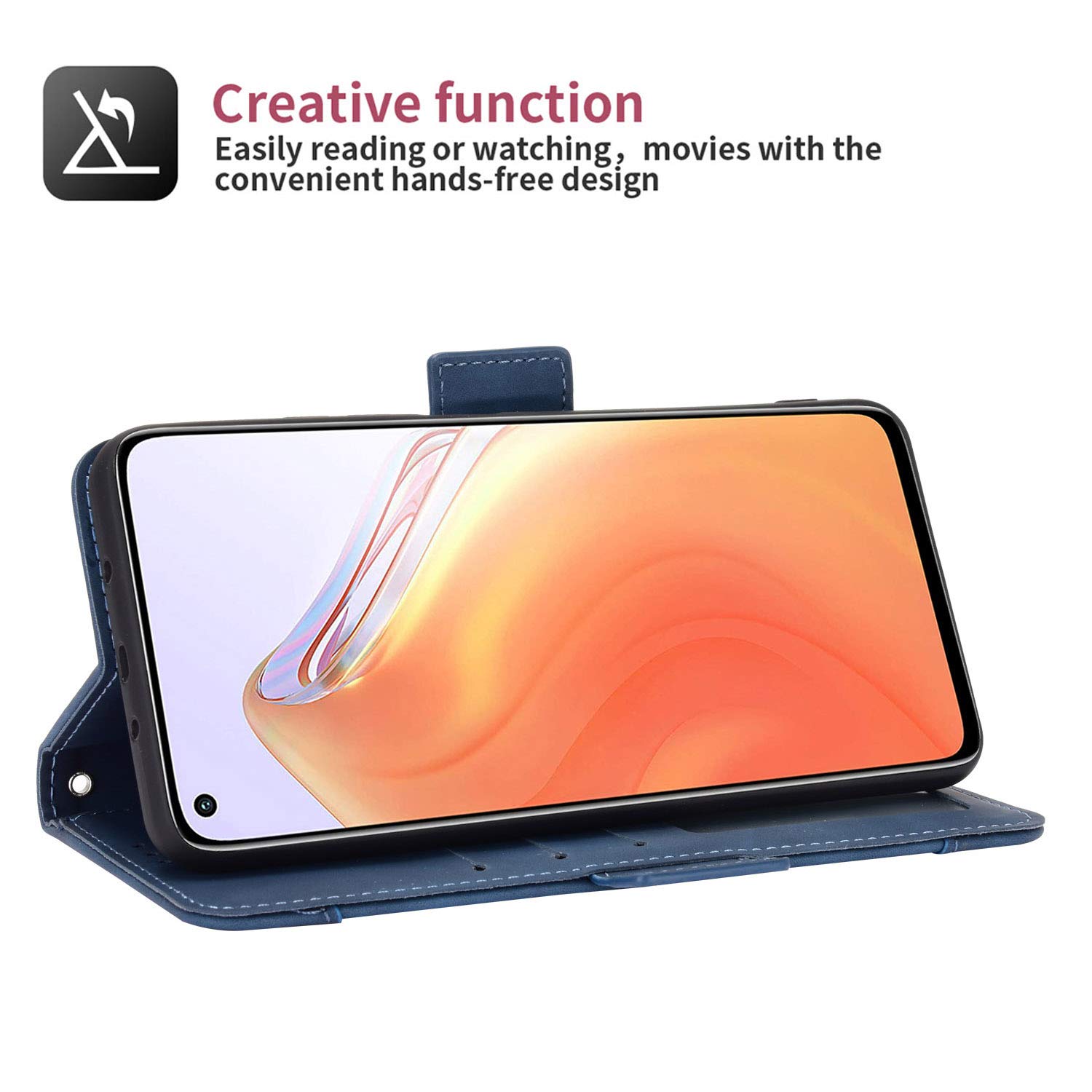 Per vivo x70 griglia cubica pressata orizzontale flip custodia in pelle magnetica con supporto e