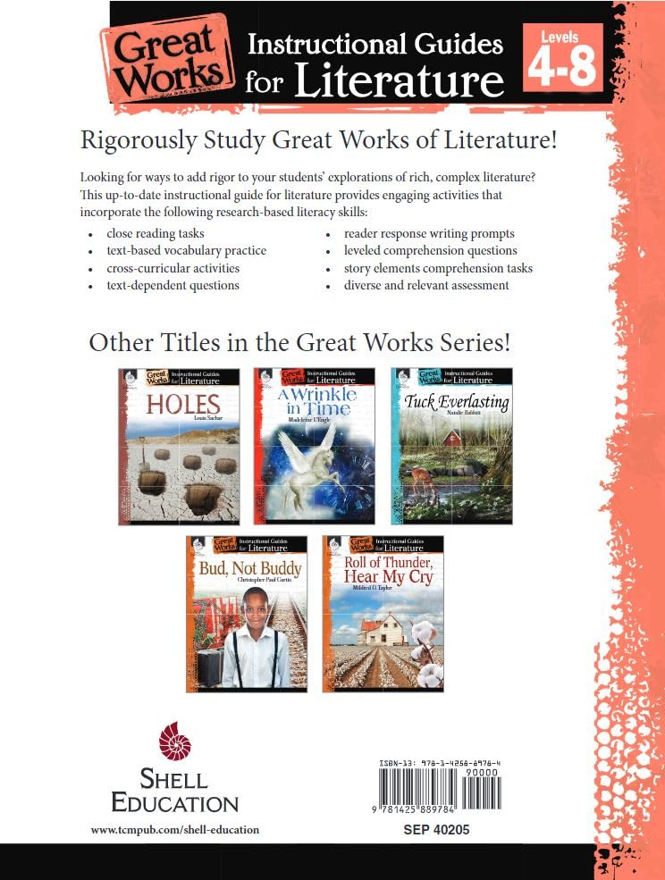 Image of The Giver: An Instructional Guide for Literature - Novel Study Guide for 4th-8th Grade Literature with Close Reading and Writing Activities (Great Works Classroom Resource