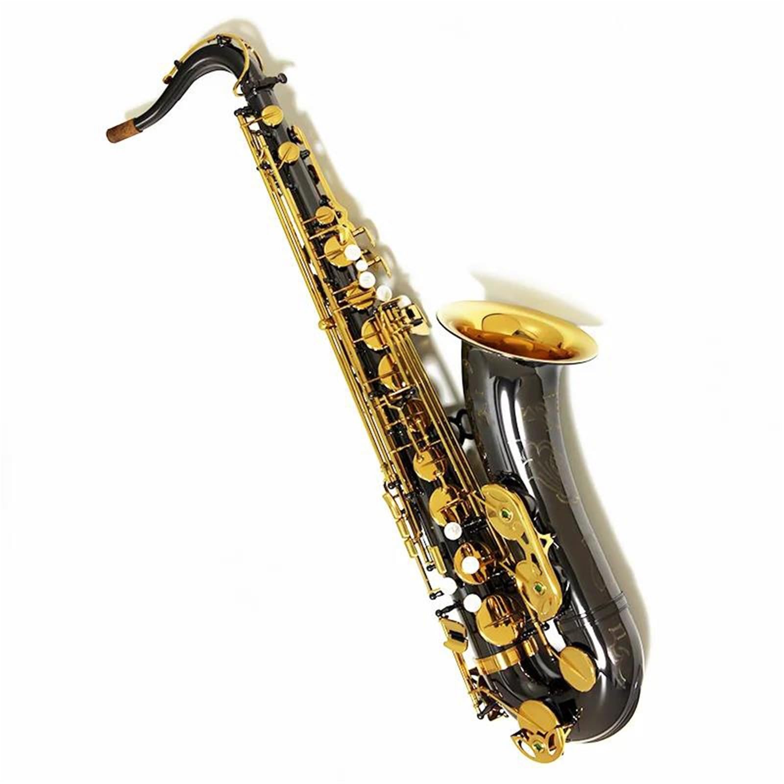 Saksofon Tenorowy Instrument Dęty Drewniany Klawisz B Mosiądz Niklowany Ustnik Dostępny W Wielu Kolorach Zestaw Saksofonowy(3)