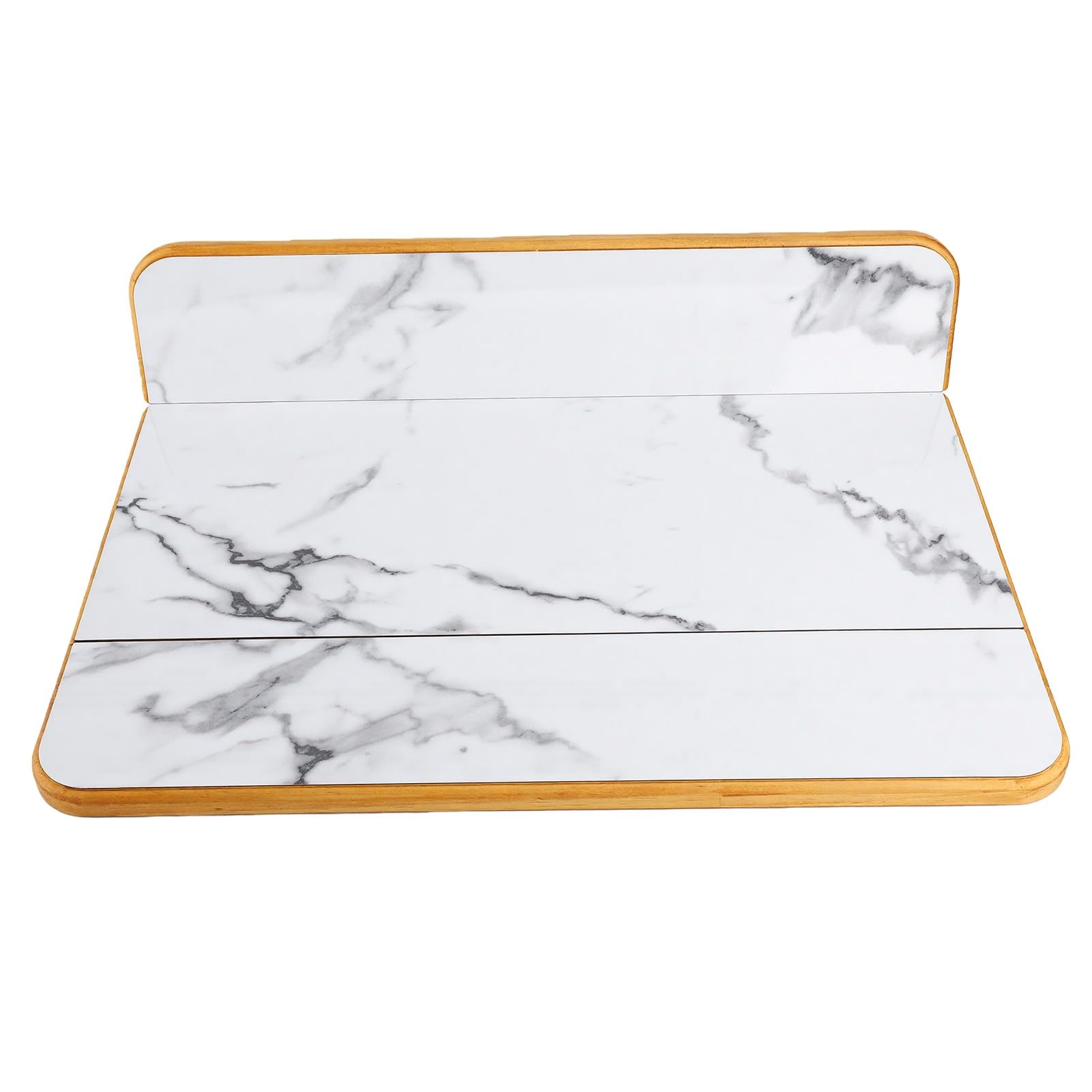 Tavolo Pieghevole per Barca, Design Elegante e Impermeabile per Veicoli Commerciali, Yacht, Pino Massiccio Spesso 20 Mm, 18,9x23,4 Pollici