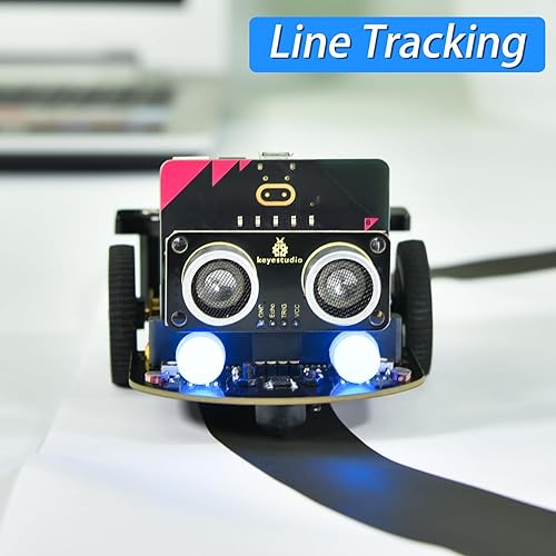 Miniatura 4 de KEYESTUDIO Micro:bit V2 Robot Starter Kit (sin Microbit) para Makecode y Python