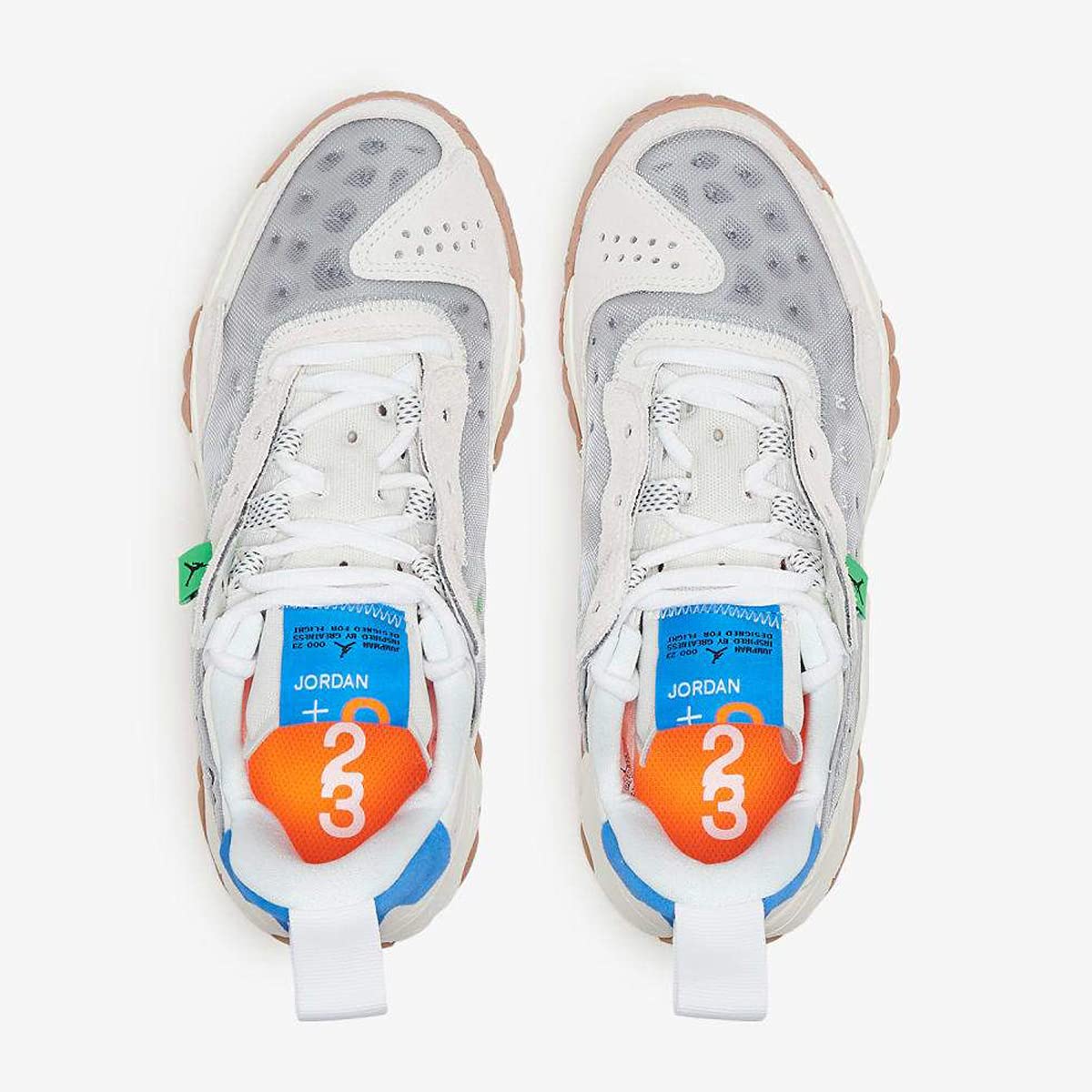 Nike Air Jordan Delta 2 Light Smoke Grey White Blue Orange Jordan Delta 2 Light Smoke Grey Total Orange | eBay main image 2