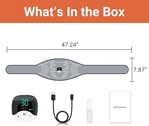 Miniatura 6 de Estimulador de abdominales, estimulador de abdominales, tónico muscular para gimnasio, oficina, hogar