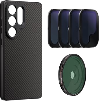 FREEWELL Pro Filmmaker Case & ND, CPL Filters Kit Compatible with Samsung Galaxy S25 Ultra- 17mm Lens Slot