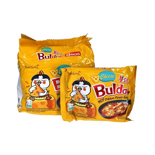 Samyang Cheese Flavor Buldak Ramen Pack of 5 - Cheese - Pack of 5