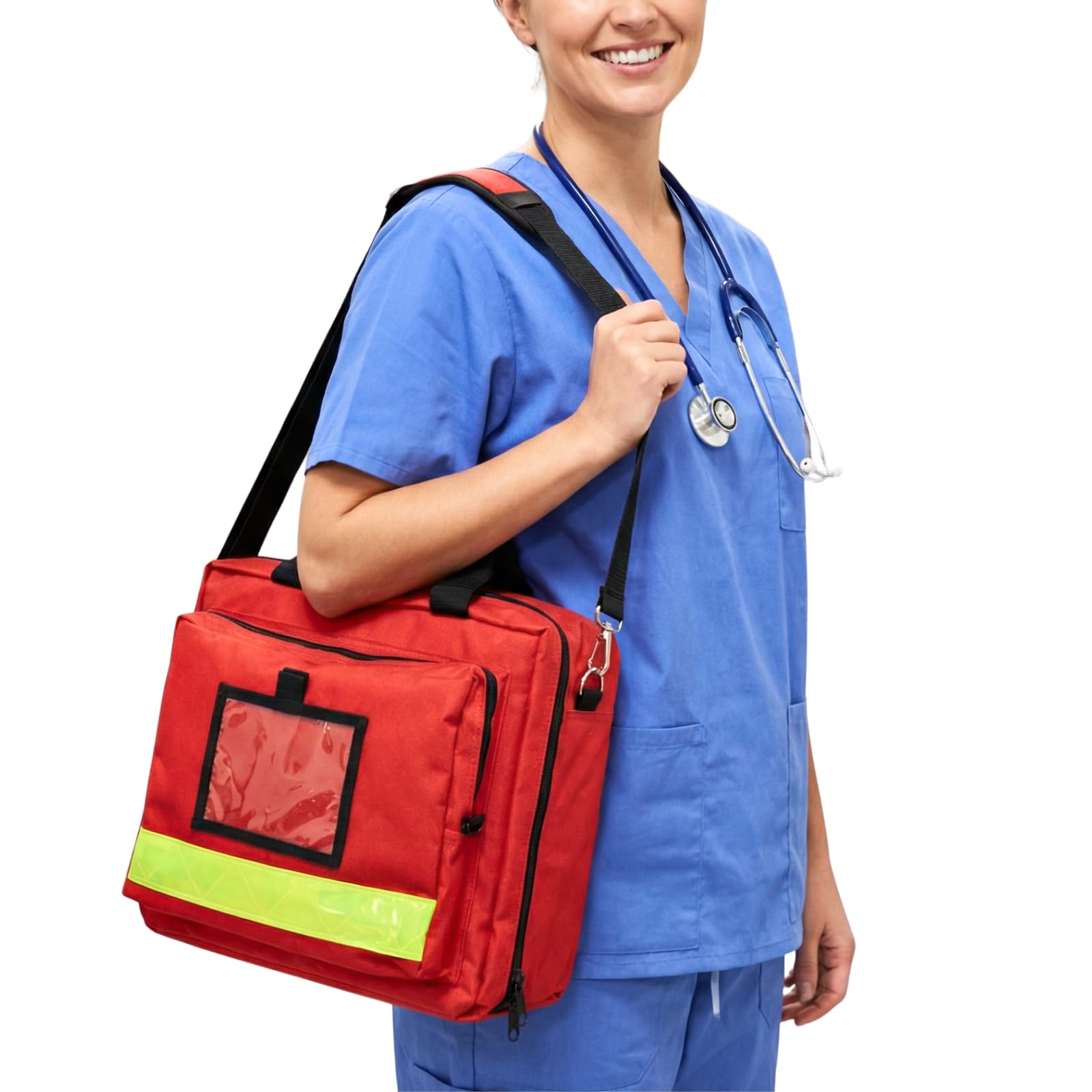 Borsa di pronto soccorso vuota,Borsa medica di emergenza - Borsa sanitaria per la cura domestica,vitamine, medico, viaggio & emergenza - rosso