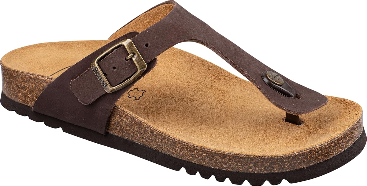 Scholl Women's Nicole Sandal, Dark Brown, 4 UK