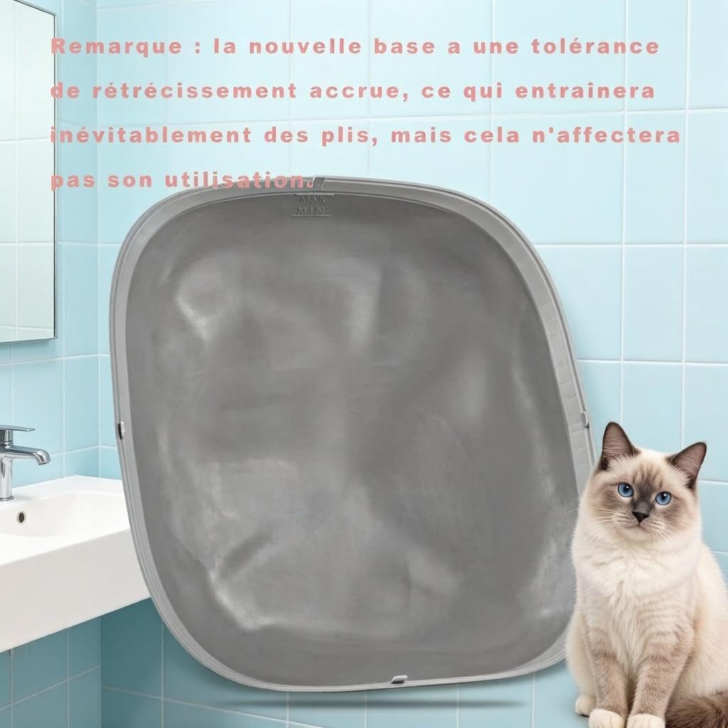 Tapis de rechange en silicone spécialement conçu pour les bacs à litière électriques autonettoyants, imperméable, antidérapant et facile à nettoyer, adapté aux bacs à litière automatiques