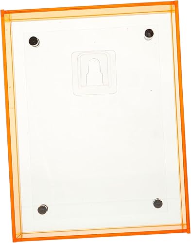 naranja foto la oficina cartel bandejas de acrílico para caballetes de exhibición para mostrar marcos de arte de cambio fácil 8 x 12 foto familia