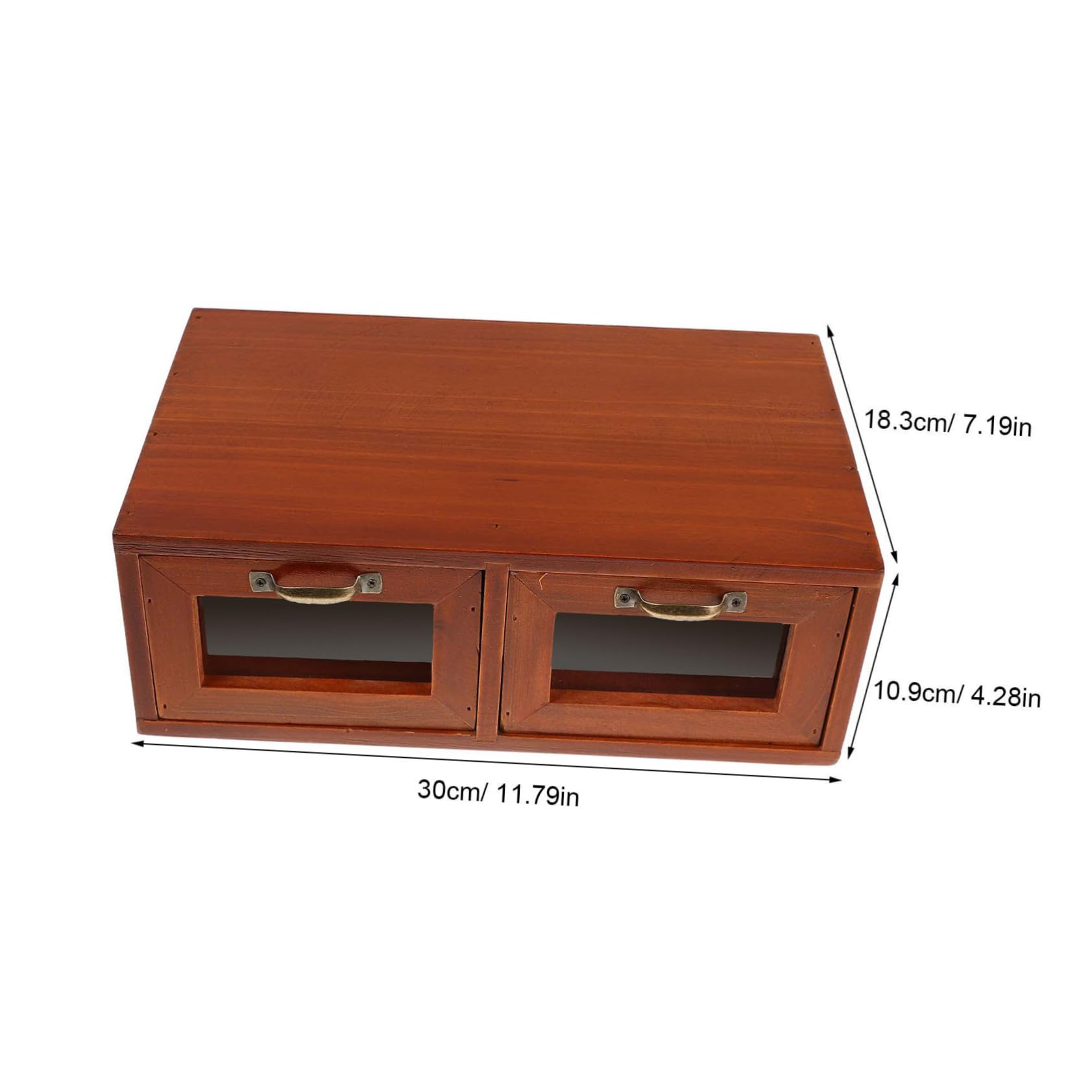 Mipcase Alzata per Monitor Supporto per Laptop e Monitor Multifunzionale in Legno con Cassetto Acrilico con Organizer da Scrivania ed Elegante Design per Ufficio