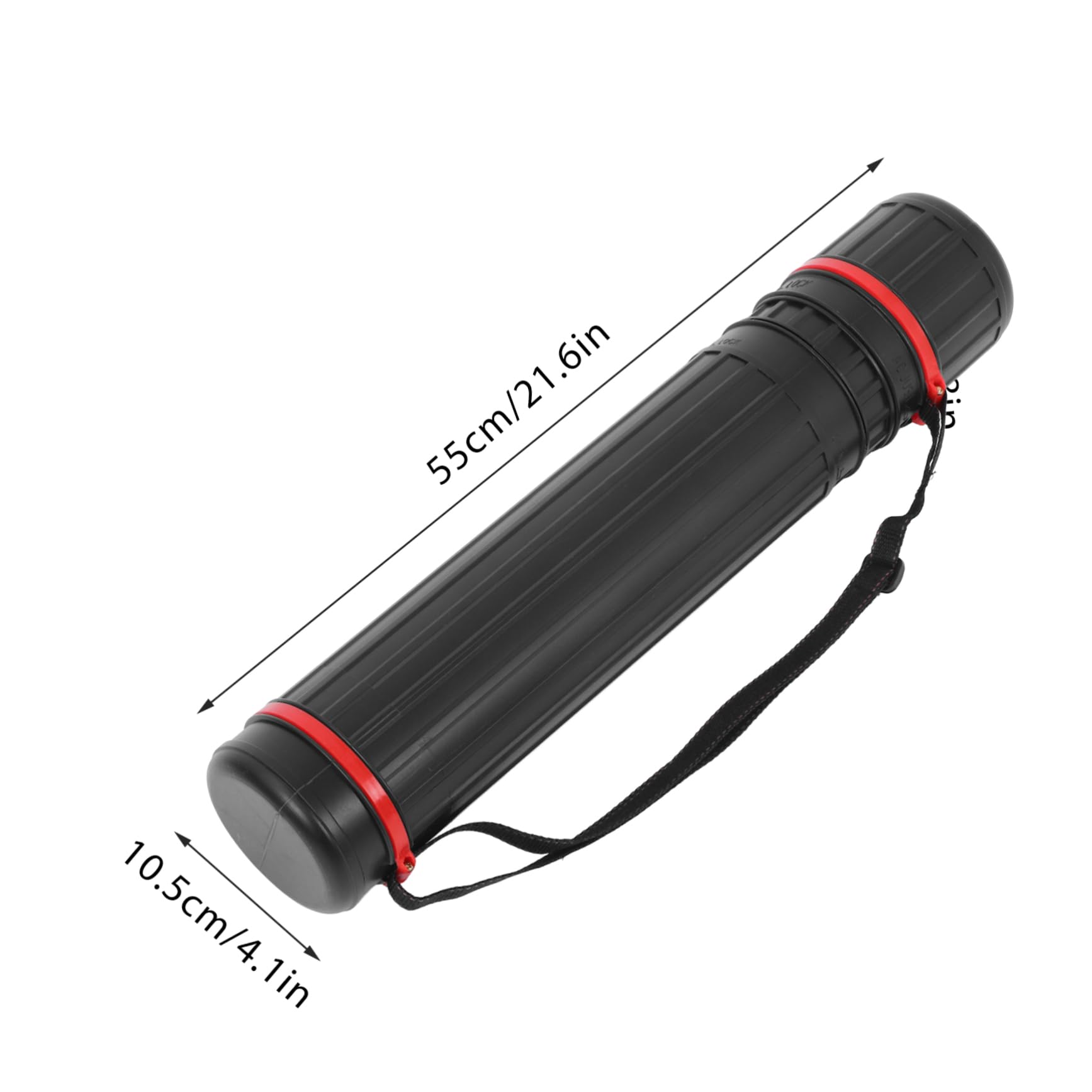 OFFSCH Elegant Telescoping Storage Tube for Posters Artwork Maps Extendable Plastic Water-resistant