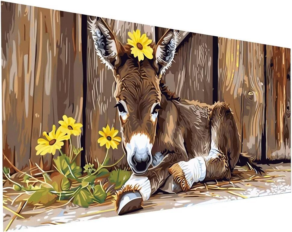 Peinture Diamant Kit Complet 50x100 cm pour Rompre l'Ennui et Réduire le Stress Adulte