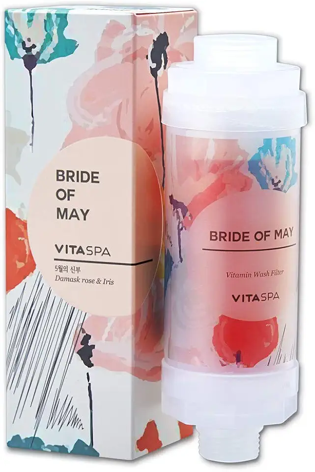 Vitamin C shower Water Filter (Red) - Exellent Skin & Hair Enhancement, Aroma Therapy, Remove Chlorine & Impurities/Gift idea For Her/Him, wife, girlfriend