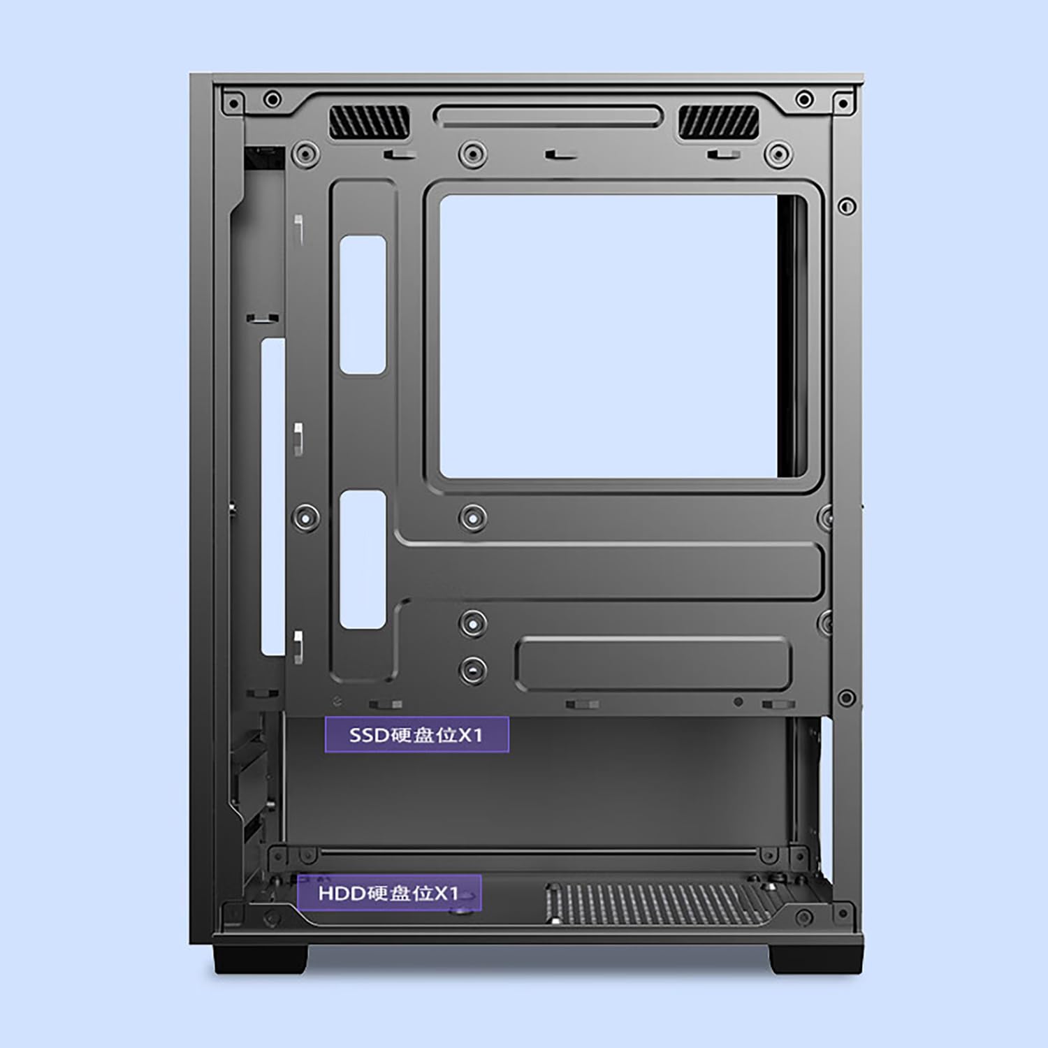 Amazon.co.jp: JoyeeLii pcケース 小型 M-ATX ミニタワー ピラーレス