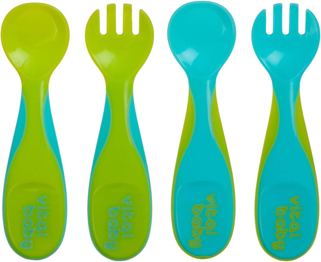 Vital Baby Nourish Chunky Cutlery Set, Pop, 4 Count