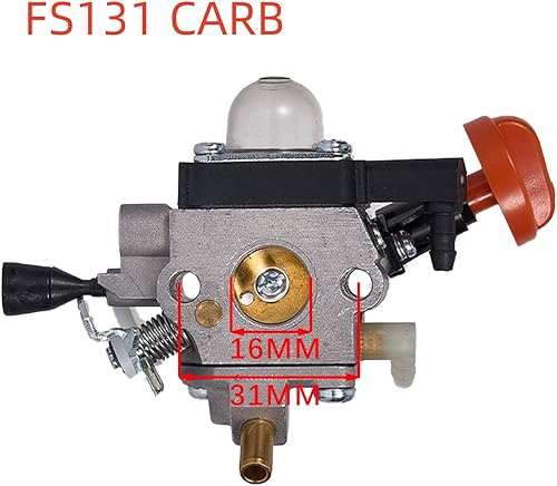 Miniatura 2 de Carburador FS131 para Stihl 4180-120-0617 FS131 FS131R FS 131 R HT131 HT133 KM131 KM131R FS311 4180/17 Desbrozadora recortadora - con 4180 141 03 00