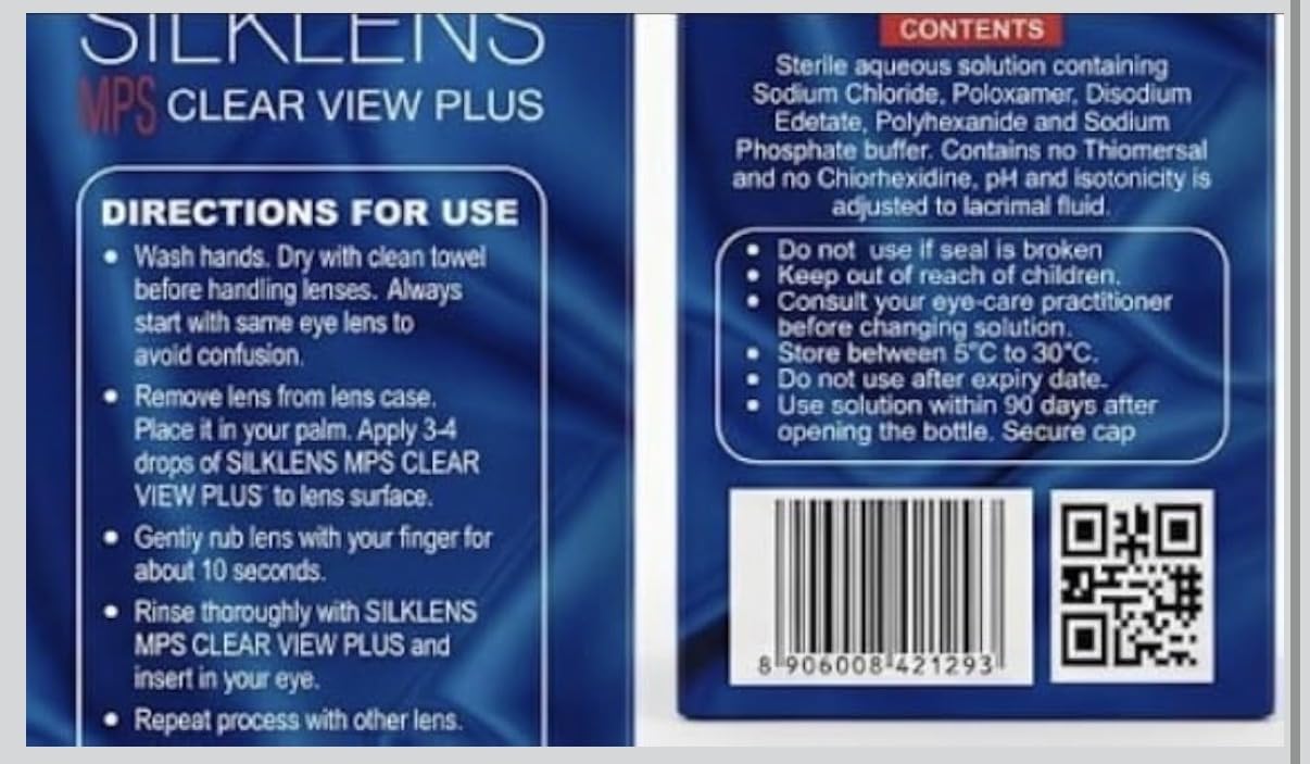 Optimix Silklens Multi-Purpose Lens Solution, 360ml — Amazon image 2