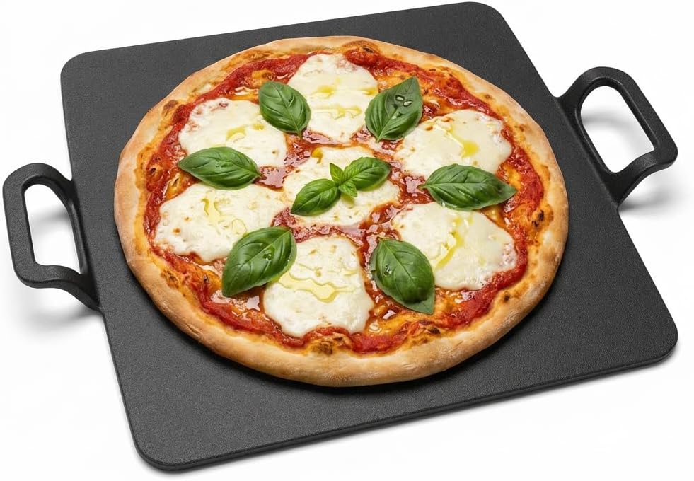 Cast Iron 12.6-Inch Pizza Pan,11 lbs - Cooking for Oven & Grill