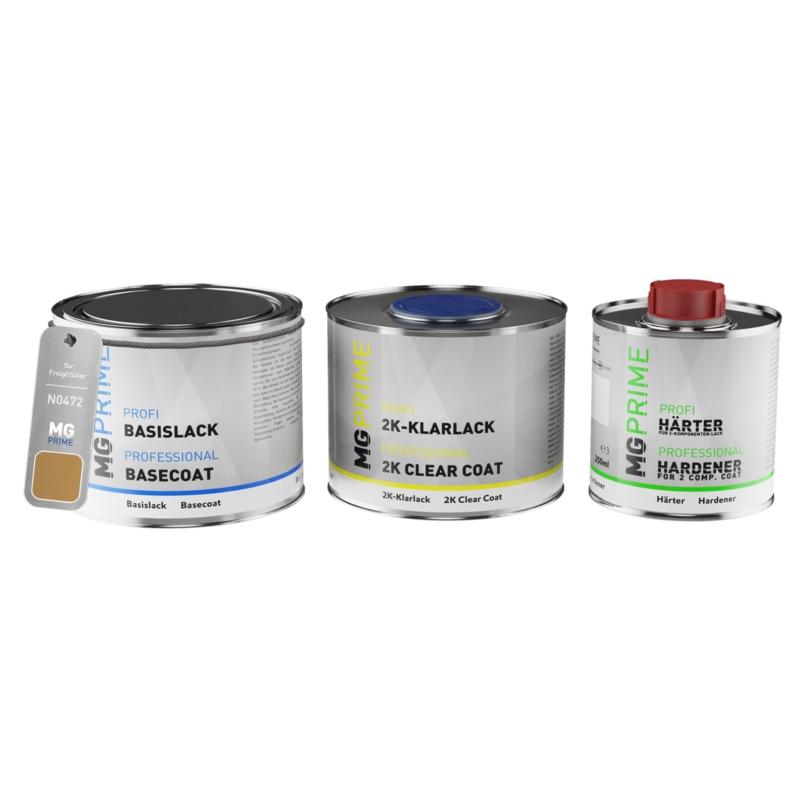 MG PRIME Pots de Peinture voiture pour Freightliner N0472 Bengel Tan 1,25L