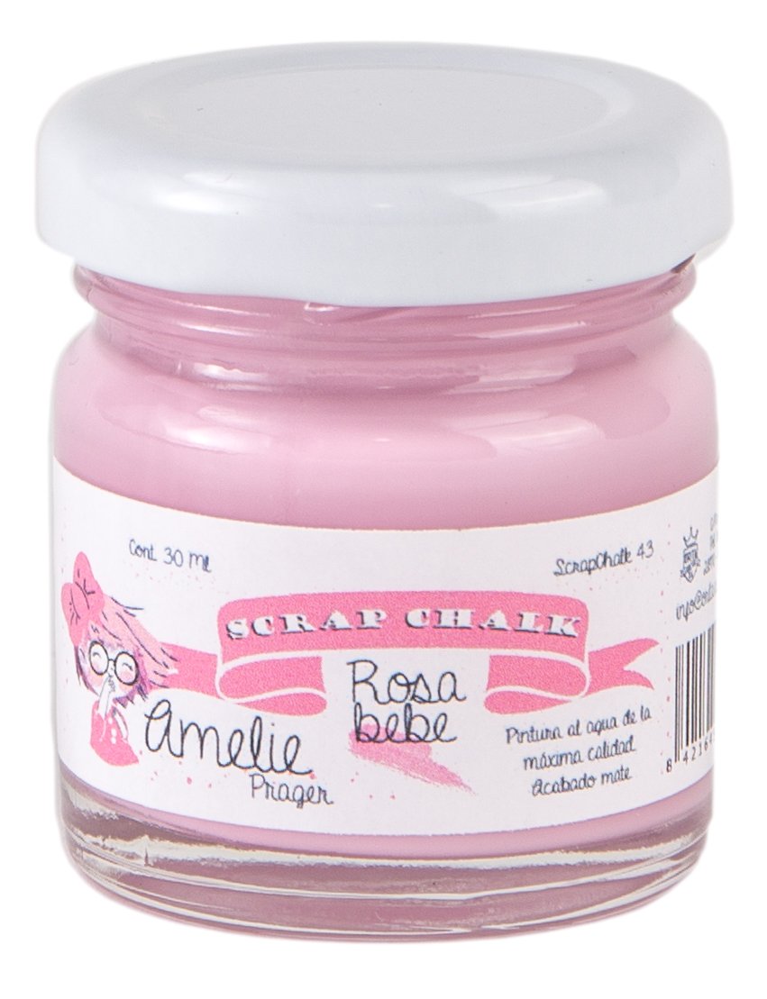 Amelie Prager Kit3001 - Pack de 12 botes de colores básicos para pintura a la tiza