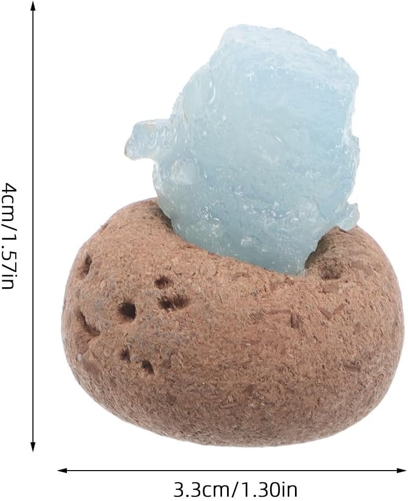 Natural Crystal Stone Desktop Decoration Handpolished Aquamarine Crystal Ornament Unique Beauty Compact and Cute Office Decor Gift for Women