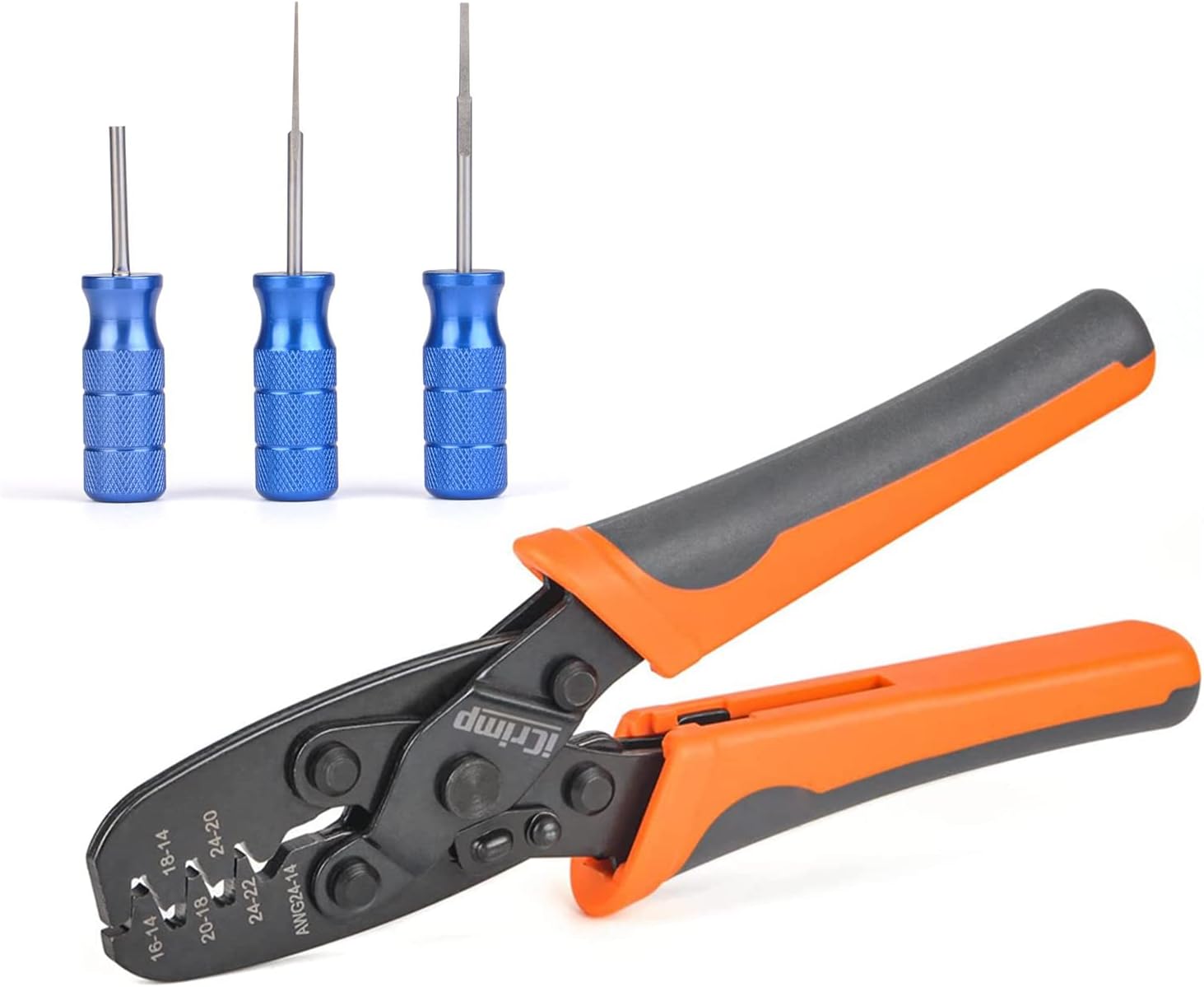 iCrimp Open Barrel Terminal Crimper Plier C/W Extractor Tool, Removal Tools