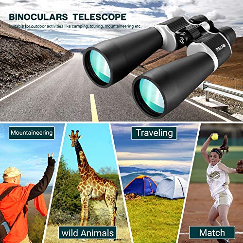 Esslnb Astronomy Binoculars 13-39X70 Zoom Giant Binoculars With Tripod Adapter Phone Adapter And Case Binoculars For Bird Watching Hunting And Stargazing (13-39X70) #TOP7