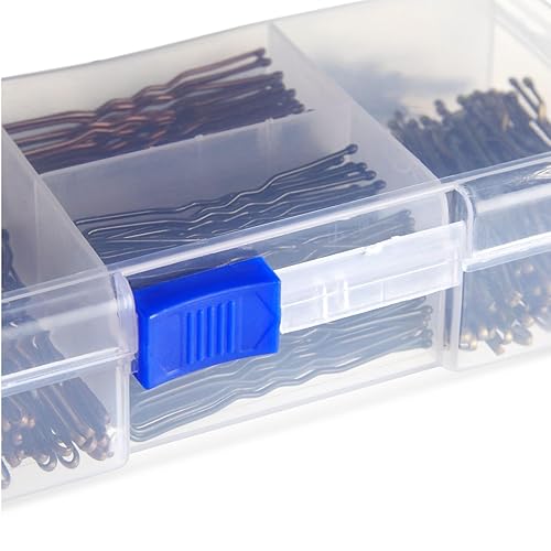 Miniatura 6 de Okuna Outpost Paquete de 360 horquillas para el cabello de 2 pulgadas con soporte transparente, juego a granel de horquillas en 2 estilos y 4