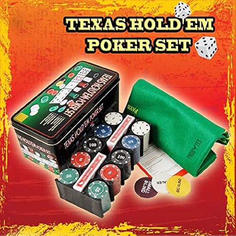 Texas Hold'em PokerspielSet - inklusive Hold'em Matte Cover