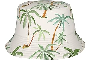 Funny Coconut Palm Tree Print Bucket Hat
