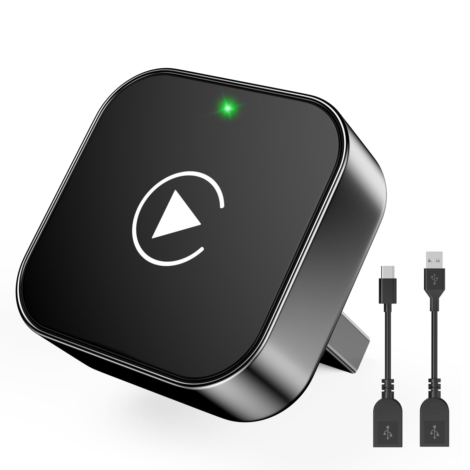 Wireless CarPlay Adapter für iPhone, 2025 Upgraded von Wired CarPlay auf Wire-Less, Plug und Play, 2-in-1 Mini & Stabiler Apple Car Play Wireless Adapter Kompatibel mit iPhone iOS mit Wired Car Play