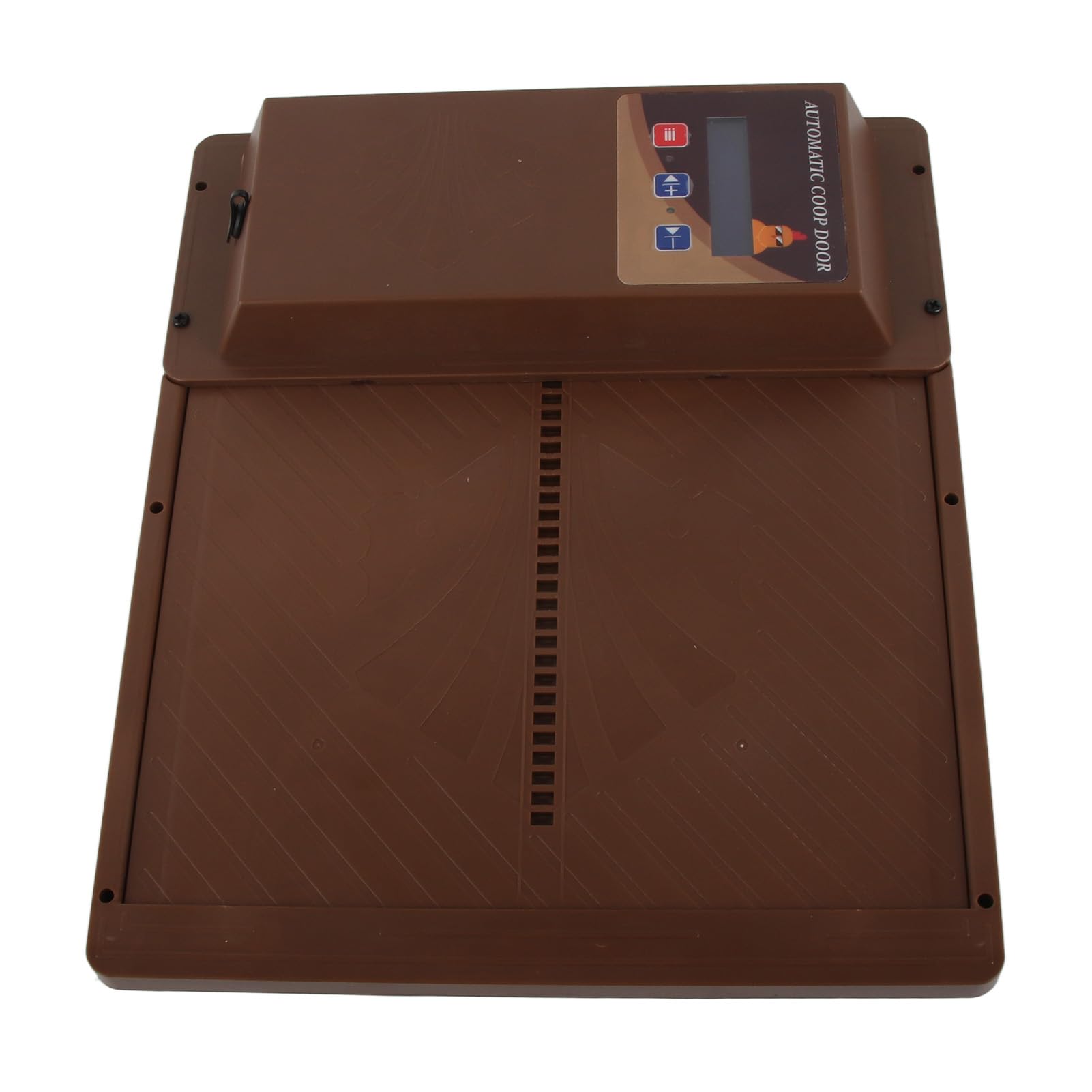 Fabater Automatyczne Drzwi do Kurnika z Timerem, Zasilane Przez USB, Programowalne, Poziome Otwieranie Drzwi do Kurnika Zapewniające Bezpieczeństwo Drobiu, Wyświetlacz LED, Tryb Czasowy, Tworzywo