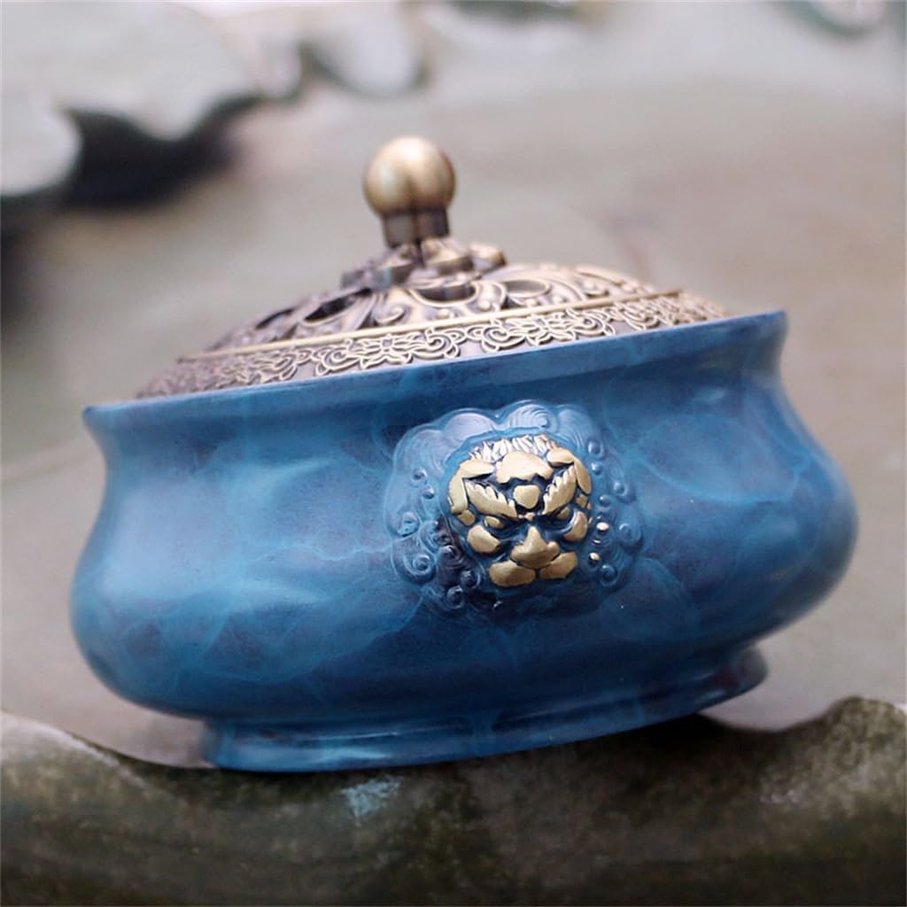 茶道具 | 染付香炉「萩」(AH-241) 作家「本多亜弥」 2411 香炉 風炉