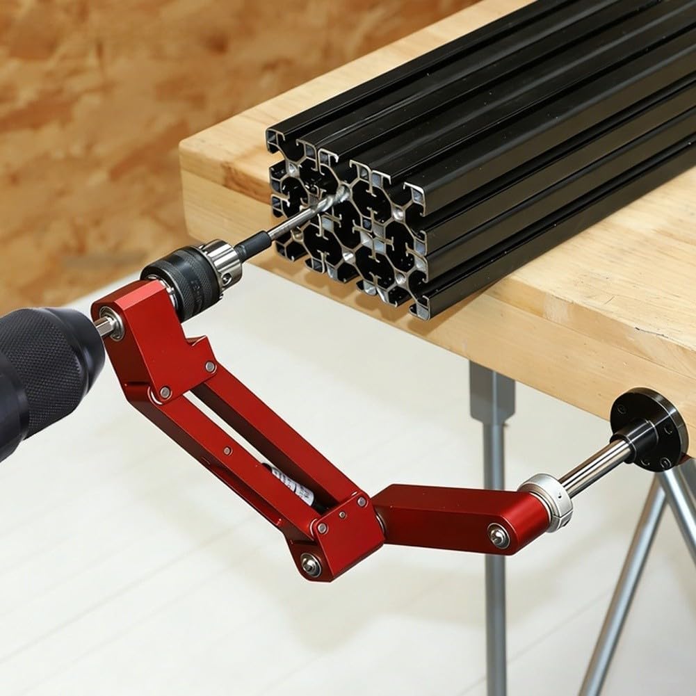Máquina de roscar voladizo de aleación de aluminio, guía de taladro manual, enhebrador vertical horizontal, mandril de 1,5-10 mm, 200 x 300 mm
