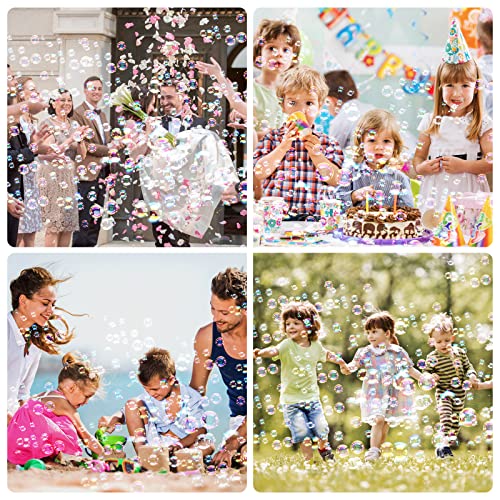 Bubble Machine For Kids,Automatic Bubble Blower For Toddlers Bubble Maker With Music Light Bubble Solution Bubble Wand 8000+Bubble/Min Summer Outdoor Bubble Toys Birthday Party Gift For 3-8 Boys Girls #TOP5