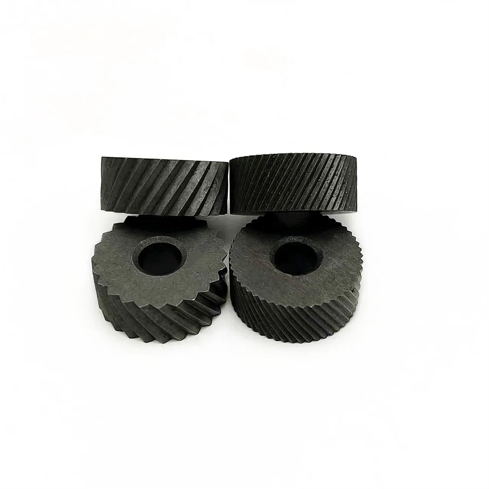 Narzędzie do radełkowania, Opakowanie 7 sztuk: koła radełkowane skośne 0,6/1,0/2,0 mm HSS i stalowy uchwyt do tokarki 16 mm x 18 mm