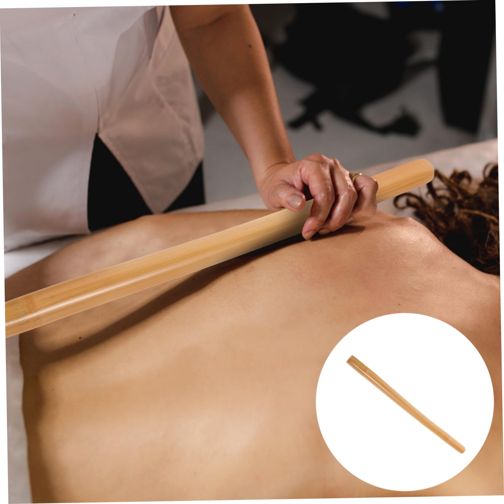 4 Varillas De Masaje De Bambú Para Brazos Y Pies Para Masajeadores De Cuello Y Manos Rodillos De Masaje Manuales Para Hombros Reflexología Portátil Para Espalda Color Caqui