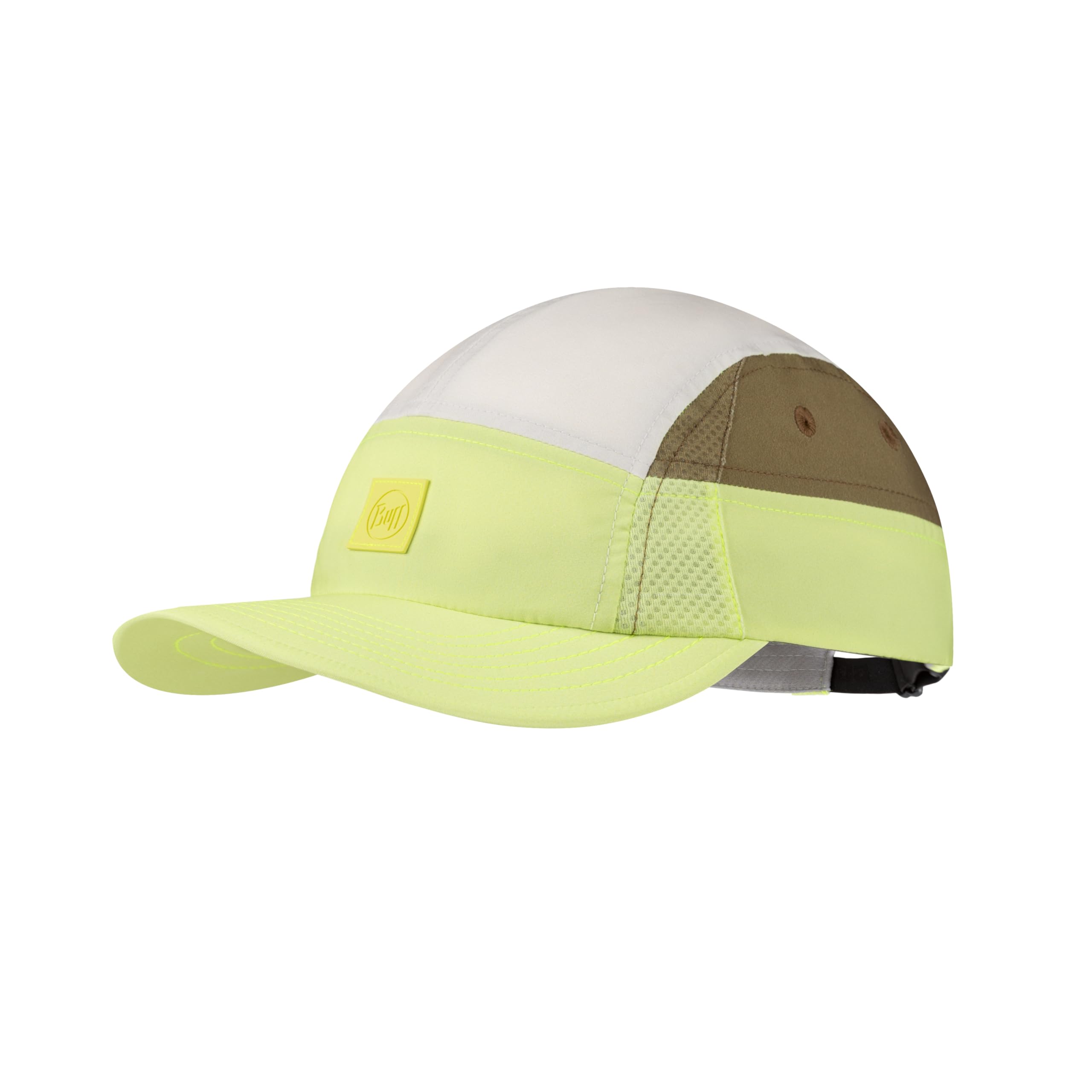 Buff®| Cap 5 Panel Go Men, Women, Adults, Flexible, UPF50, Adjustable, Sustainable, Lightweight, Running, Recycled Materials, Comfortable S/M Light Green