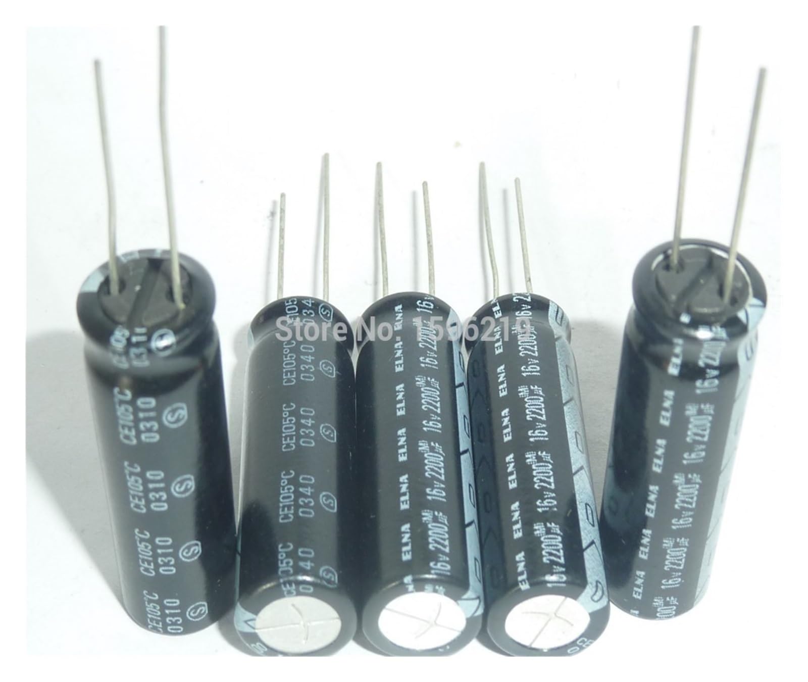 5 szt. 2200uF 16V 10x30mm NAJWYŻSZEJ KLASY Oryginalny 16V2200uF aluminiowy kondensator elektrolityczny
