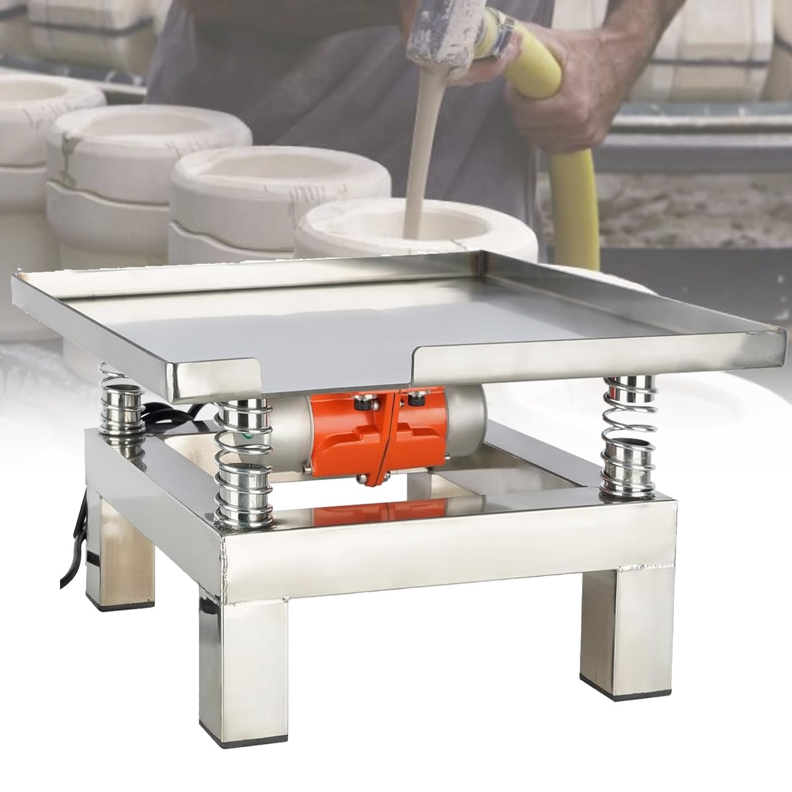 110 V/220 V, 13,78"×13,78" Stół Wibracyjny Do Betonu, NośNość 10 Kg, ZagęSzczarka Wibracyjna Do Betonu, Platforma Wibracyjna Ze Stali Nierdzewnej,220V