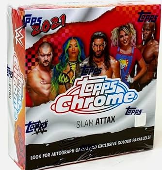 topps box 2021 未開封 Amazon.com: 2021 TOPPS CHROME WWE SLAM ATTAX FACTORY SEALED