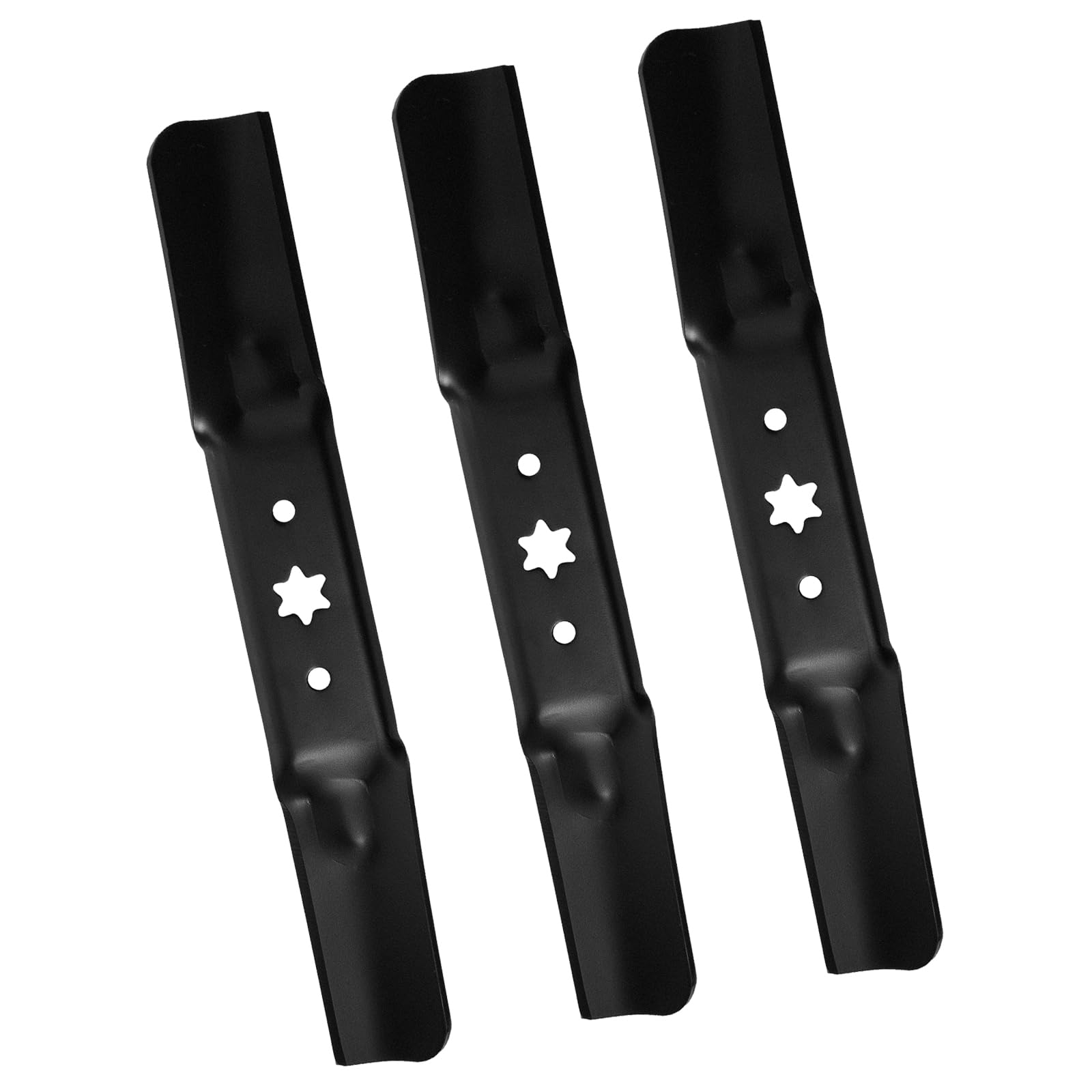 942-05052A Cuchillas de elevación mediana para cortacésped Cub Cadet MTD Troy-Bilt Craftsman de 50 pulgadas, hoja resistente sustituye a 742-05052A, paquete de 3