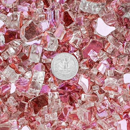 Verre de feu rose doré 1,27 cm Onlyfire pour table de brasero - 7