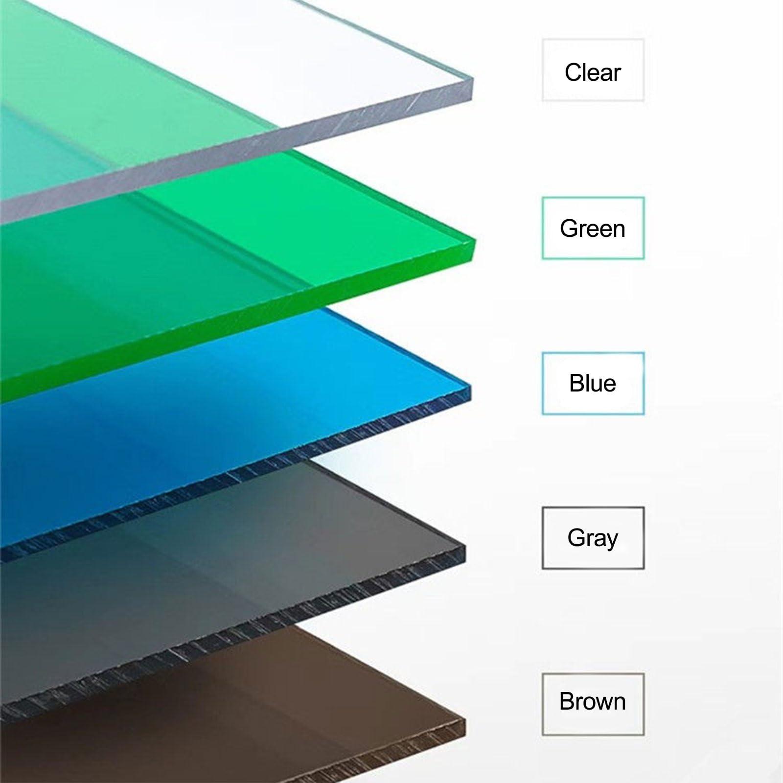 Placas De Policarbonato, Placa Protectora De Techo Transparente, Panel De Techo con Aislamiento Térmico, Policarbonato Placas Transparente Chapa Tejado 2MM(Grey,1 * 7m/3.3 * 23ft)